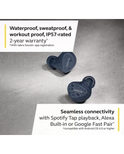 Купить Беспроводные наушники Jabra Elite 4 Active 100-99180001-60 (Navy)  в E-mobi