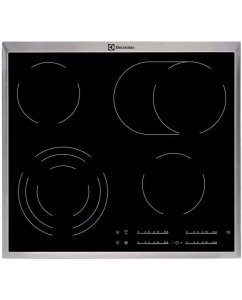 Купить Встраиваемая варочная панель электрическая Electrolux EHF46547XK серебристый, черный  в E-mobi