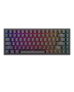 Купить Проводная/беспроводная игровая клавиатура Royal Kludge RK84 Black  в E-mobi