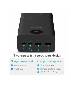 Купить Внешний аккумулятор (Power Bank) Romoss PEA40PF,  черный  в E-mobi