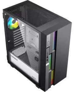 Купить GameMax Корпус ATX GameMax Brufen C3 BG Без БП чёрный серый  в E-mobi