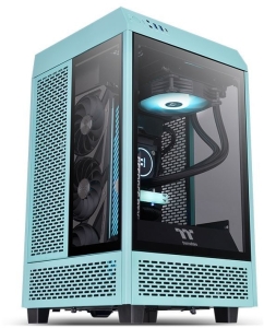 Купить Корпус компьютерный Thermaltake The Tower 100 Turquoise (CA-1R3-00SBWN-00) Turquoise  в E-mobi