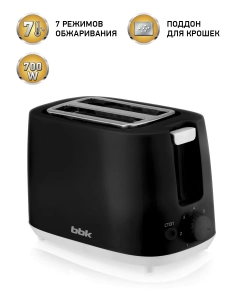 Купить Тостер BBK TR82 черный  в E-mobi