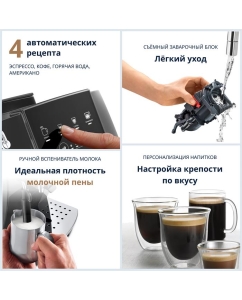 Купить Кофемашина автоматическая Delonghi ECAM220.22.GB черный  в E-mobi