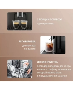 Купить Кофемашина автоматическая Delonghi Eletta Explore ECAM450.65.G черный  в E-mobi