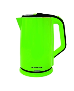 Купить Чайник электрический WILLMARK WEK-2012PS 2 л зеленый, черный  в E-mobi