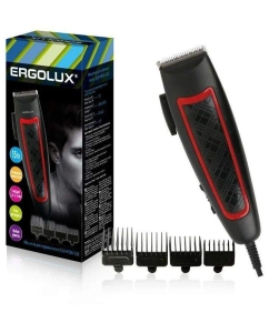 Купить Машинка для стрижки волос Ergolux ELX-HC04-C43 черный, красный  в E-mobi