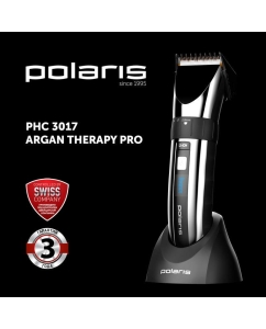 Купить Машинка для стрижки волос Polaris Argan Therapy PRO PHC 3017RC, черный хром  в E-mobi