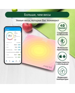 Купить Весы напольные Marta MT-SC3603 желтые, розовые  в E-mobi