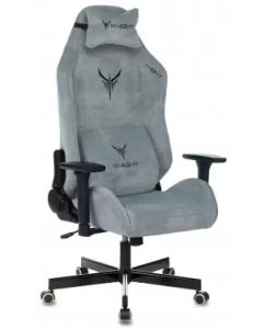 Купить Игровое кресло Бюрократ Knight N1 Fabric Серо-голубой, ткань  в E-mobi