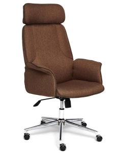 Купить Кресло компьютерное офисное на колесиках Tetchair CHARM коричневый  в E-mobi
