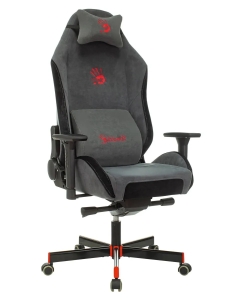 Купить Кресло игровое A4TECH Bloody GC-420, на колесиках, ткань, серый  в E-mobi