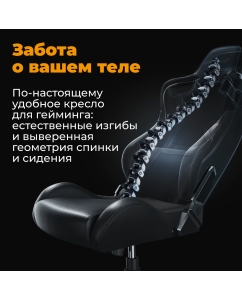 Купить Кресло игровое AndaSeat Luna L, черный  в E-mobi