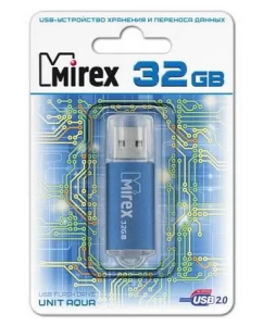 Купить Флешка MIREX Unit 32ГБ Blue (13600-FMUAQU32)  в E-mobi