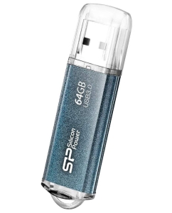Купить Флешка Silicon Power Marvel M01 64ГБ Cyan (SP064GBUF3M01V1B)  в E-mobi