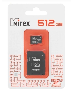 Купить Карта памяти MIREX Micro SD 512Гб 13613-AD3UH512  в E-mobi