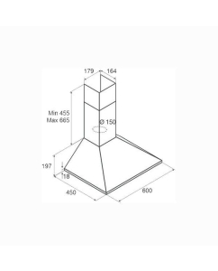 Купить Вытяжка настенная JETAIR GAIA WH/A/60 белый  в E-mobi