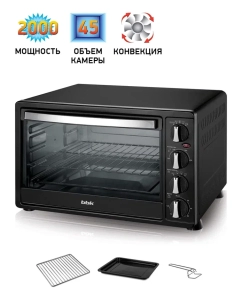 Купить Мини-печь BBK OE4523MC черная  в E-mobi