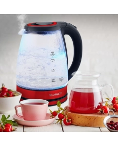 Купить Чайник электрический Scarlett SC-EK27G85 1.8 л красный  в E-mobi