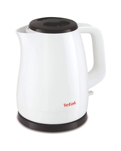 Купить Чайник электрический Tefal Delfini KO150130, 1.5 л, белый/черный  в E-mobi