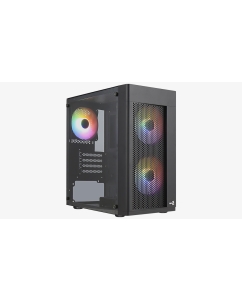 Купить Корпус компьютерный AeroCool HEXFORM-G-BK-v2 Black  в E-mobi