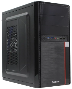 Купить Корпус компьютерный ExeGate (EX277436RUS) Black  в E-mobi