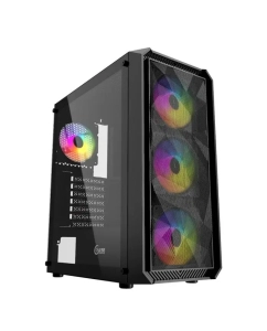 Купить Корпус компьютерный Powercase Mistral Edge (CMIEB-L4) черный  в E-mobi