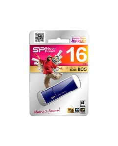 Купить Флешка Silicon Power 16GB Blaze B05 Blue (SP016GBUF3B05V1D) 16 ГБ (SP016GBUF3B05V1D)  в E-mobi