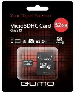 Купить Карта памяти QUMO Micro SDHC QM32GMICSDHC10 32GB  в E-mobi