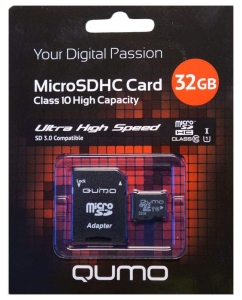 Купить Карта памяти QUMO Micro SDHC QM32GMICSDHC10U1 32GB  в E-mobi