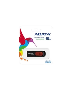 Купить Флешка ADATA Classic C008 16ГБ Red/Black (AC008-16G-RKD)  в E-mobi