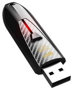 Купить Флешка Silicon Power Blaze B25 128ГБ Black (SP128GBUF3B25V1K)  в E-mobi