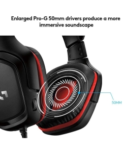 Купить Игровые наушники Logitech G331 красный, черный (981-000758)  в E-mobi