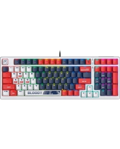 Купить Клавиатура проводная A4Tech Bloody S98 Sports Navy BLMS Plus blue/white  в E-mobi