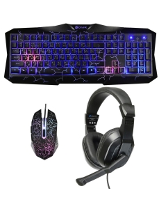 Купить Комплект игровой Oklick HS-HKM100G imperial  в E-mobi