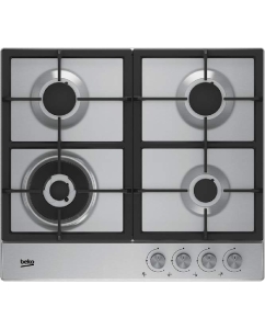 Купить Встраиваемая варочная панель газовая Beko HIDW 64225 SX серебристый  в E-mobi