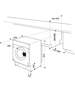 Купить Встраиваемая стиральная машина HotPoint BI WDHT 8548 V  в E-mobi
