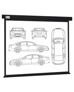 Купить Экран Cactus 213x213см Wallscreen CS-PSW-213X213-BK 1:1  в E-mobi