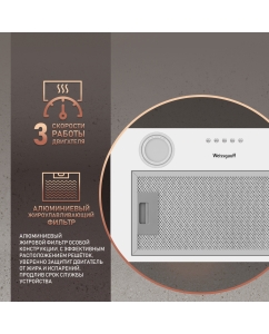 Купить Вытяжка встраиваемая Weissgauff BOX 452 White  в E-mobi