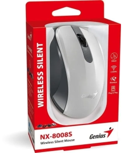 Купить Беспроводная мышь Genius NX-8008S White, Gray (31030028403)  в E-mobi
