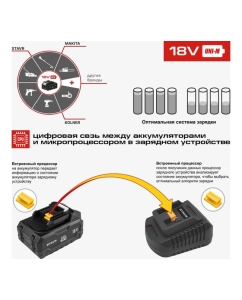 Купить Аккумулятор Ставр 18V UNI-M, 4.0Ач, Stavr SB 18-4-01, Li-ion 9090118006  в E-mobi