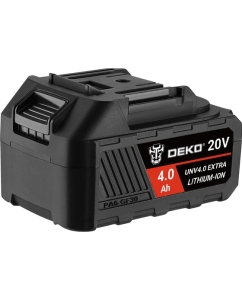 Купить Аккумулятор DEKO UNV4.0 EXTRA, Li-ion, 20В, 4.0А*ч, с повышенной токоотдачей 063-4496  в E-mobi