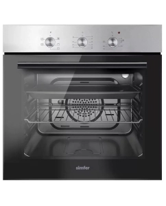 Купить Встраиваемый электрический духовой шкаф Simfer B6EM16023 серебристый; черный  в E-mobi