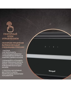 Купить Вытяжка встраиваемая Weissgauff Omega BL черная  в E-mobi