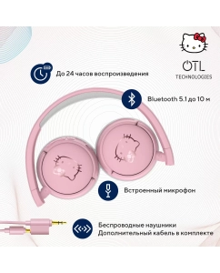 Купить Беспроводные наушники OTL Technologies Hello Kitty (41000016457)  в E-mobi