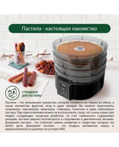 Купить Сушилка для овощей и фруктов Marta MT-FD1886I черный  в E-mobi