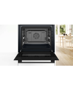 Купить Встраиваемый электрический духовой шкаф Bosch HI3BHM0 черный  в E-mobi