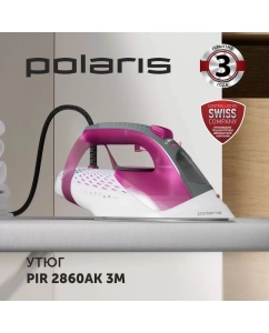 Купить Утюг Polaris PIR 2860AK Розовый/Черный  в E-mobi