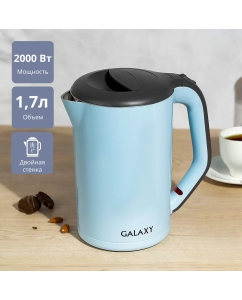 Купить Чайник электрический Galaxy Line GL0330 1.7 л голубой  в E-mobi