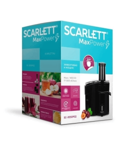 Купить Соковыжималка Scarlett SC-JE50P02 черный  в E-mobi